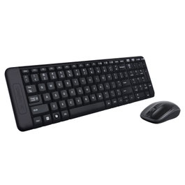 Logitech MK220 Combo de Teclado y Ratón Inalámbrico, Español, Negro